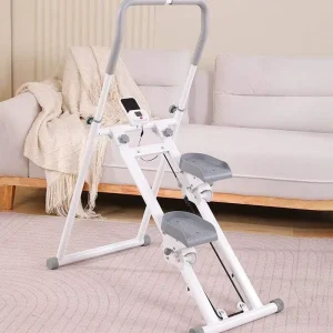 LCD Display Electric Foldable Adjustable Resistance Full Body Workout Quiet Durable Lightweight Indoor Fitness Stair Climber