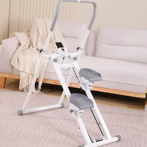 LCD Display Electric Foldable Adjustable Resistance Stair Climber for Home or Commercial Use