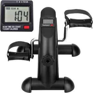 LCD Display Mini Pedal Exerciser for Leg and Arm Exercise with Desk