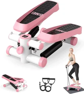 LCD Display Mini Twist Stepper with Resistance Band