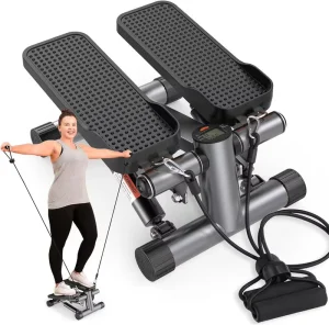 LED Display Mini Magnetic Stair Stepper Steel Frame Silent Multifunctional Fitness Equipment High Quality Adjustable Resistance