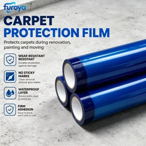 LLDPE Soft High-Gloss Greaseproof Protective Film Roll for Carpet and Temporary Floor Covering