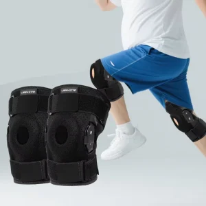 LS0360 Aluminum Alloy Supported Knee Pads Fitness Knee Pad for Sport Protection