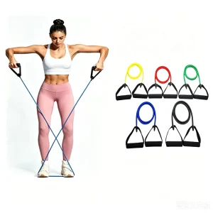 LXY-168 Single Resistance Exercise Band with Comfortable Handles for Physical Therapy and Strength Training