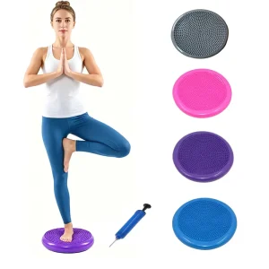 LXYBP-05 Inflated Air Stability Wobble Cushion, Wiggle Seat to Improve Sitting Posture, Stability Balance Disc
