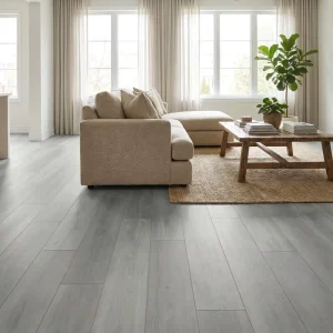 Labor-Saving Modern Wood Look SPC Flooring with Click Lock Installation Waterproof Wear Resistant for Home Paving Projects Malls