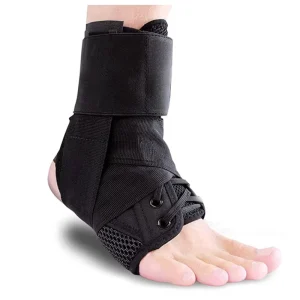 Lace-Up Breathable High-Compression Ankle Brace for Basketball and Football with Stability