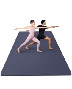 Large 10mm Exercise Yoga Mat with Non Slip Backing for Aerobics Fitness Pilates Training