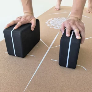 Large 4-Inch High-Density Foam Yoga Block, Firm and Stable