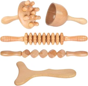 Large Beech Wood Gua Sha Massage Tool for Body and Hip