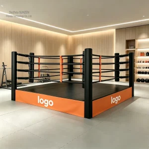 Large Foldable Martial Arts Boxing Ring for Commercial Fitness Training Centers