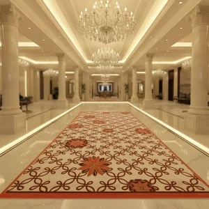 Large Hand Tufted Commercial Handmade Rug Hotel Entrance Mat for Living Room Heavy Traffic Spaces