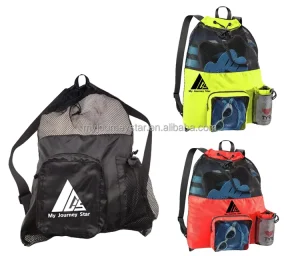 Large Mesh Swimming Beach Bag Backpack for Wet Gear