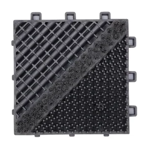 Large Plastic Modular Floor Door Mat Anti-Slip Entrance Mat for Hotel, Car, Camping, Bar, and Exercise Machine Plush Pile