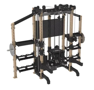 Large Pulley High Lat Low Row Training Rack with Extension Frame for Commercial Gym