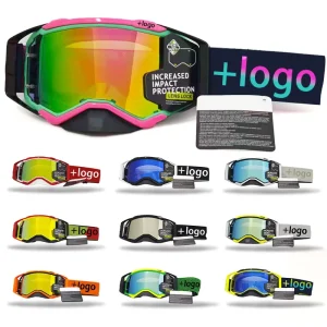 Large Vision Outdoor Motorcycle Goggles Dirt Bike Cycling Glasses Anti-Ultraviolet Safety Riding Goggles