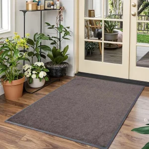 Large Washable Boot Scraper Doormat with Rubber Backing Loop Pile Floor Mat