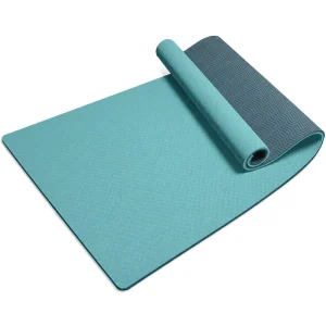 Laser Engraved Alignment Yoga Mat with Position Lines Foldable Exercise Mat for Yoga Studio Supply