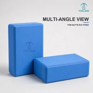 Laser Engraved EVA Yoga Block High Density Foam Brick Non Slip Supportive Pilates Block Custom Logo