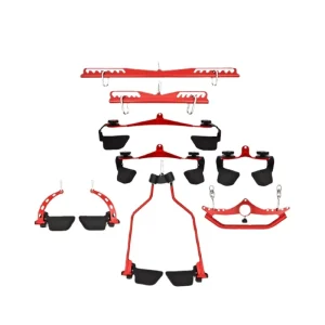 Lat Bar Cable Attachment, Adjustable High Pulldown Handle, 8-Piece Set