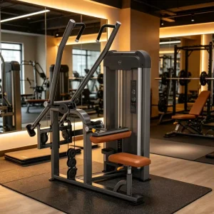 Lat Pulldown Strength Machine Stable Floor Support PU Leather Cushion Seated Pull Down Fitness Equipment for Gym Center