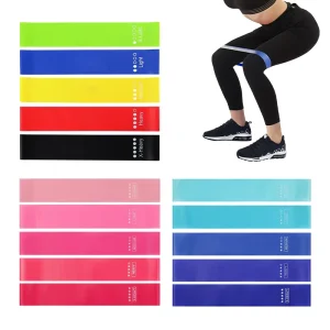 Latex Elastic Exercise Bands for Fitness, Yoga, Gym, and Home Workouts