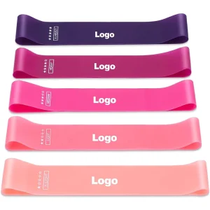 Latex Elastic Loop Resistance Bands Kit for Pilates, Yoga, Body, and Ankle Strength Training