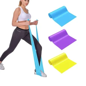 Latex Free Elastic Workout Bands Extended Exercise Stretch Tension Bands for Yoga Pilates Rehab
