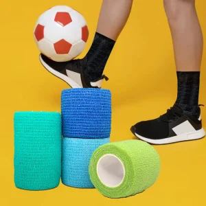 Latex-Free Non-Woven Cohesive Bandage Flexible Self-Adhesive Elastic Wrap for Sports Injury Protection