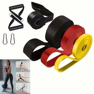 Latex Loop Resistance Bands, 5-Color Set for Gym and Yoga
