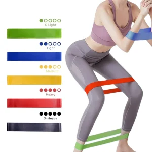 Latex Mini Loop Band Set for Home Gym and Sports Exercises