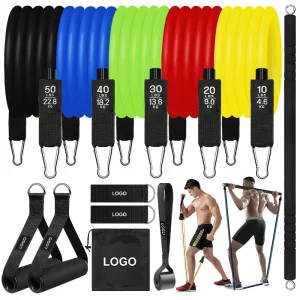 Latex Resistance Band, Tube, and Pull Rope Set for Home Gym Strength Training