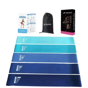 Latex Resistance Bands Set, 5 Levels, Mini, 5-Piece