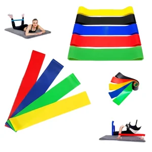 Latex Resistance Bands with Custom Logo Pilates Yoga Workout Bands for Strength Training Fitness