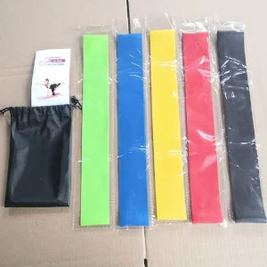 Latex Resistance Loop Band Set, Mini Loop Bands for Women and Men, Booty and Leg Exercises