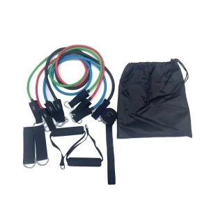 Latex Toning Tube Resistance Band Set, Non-Slip, Strength Training