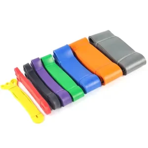 Latex Yoga Resistance Bands Set, Sweat-Resistant, Portable and Lightweight