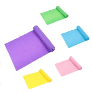 Latex Yoga Stretch Sheet Resistance Bands Set for Legs and Butt Beginner Pink