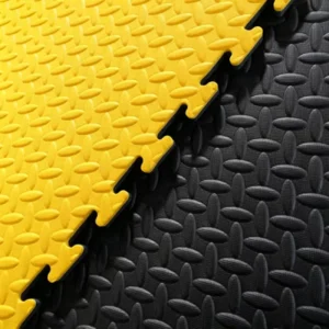 Leaf Texture Foam Yoga Floor Mats 60x30cm Waterproof Cushioned Exercise Tiles