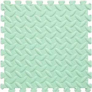 Leaf Texture Yoga Floor Mat 60x30cm Foam Exercise Tile for Home Gym Pilates Studio Waterproof Cushioned Training