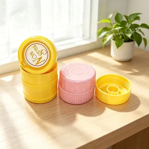 Leak Proof 55mm PE Press on Snap Cap 19L 20L 5 Gallon Water Bottle Jug Lid Tamper Evident Seal FDA BPA Free OEM