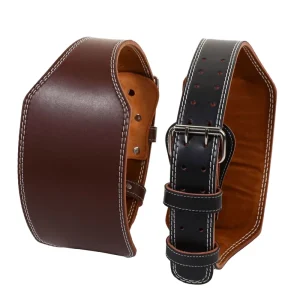 Leather Adjustable Unisex Weightlifting Waist Belt for Gym Training and Powerlifting