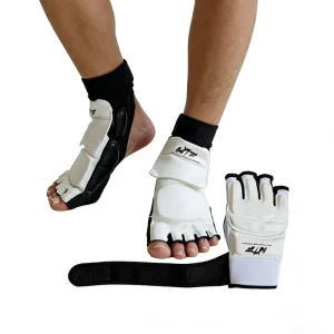 Leather Foot Guard for Taekwondo, Karate, MMA and Judo Training, Adult and Kids Unisex Protection