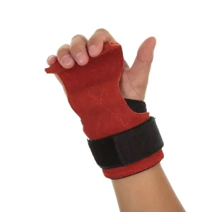 Leather Gymnastics Grip Chloroprene Rubber Palm Protection Pad Weightlifting Gloves