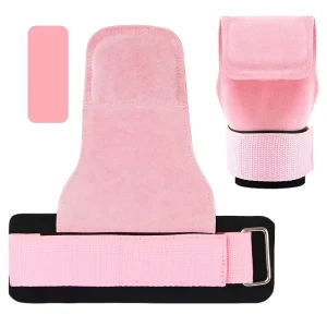 Leather Hand Grips for Weightlifting, Cross Training, Gym Exercise, and Hand Protection
