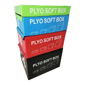 Leather Plyometric Foam Box for Gym Jump Training