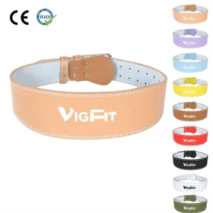 Leather Power Lifting Back Support Weightlifting Belt with Adjustable Buckle Fitness Safety Equipment
