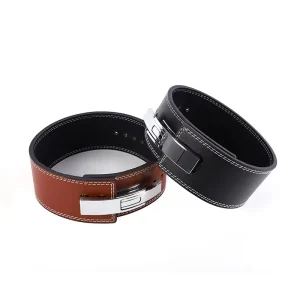 Leather Weight Lifting Waist Support with Ankle Strap