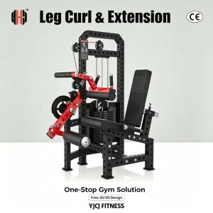 Leg Extension Curl Trainer, Weight Stack, Adjustable Seat and Back Pad, Leg Rollers, Fitness Facility Equipment