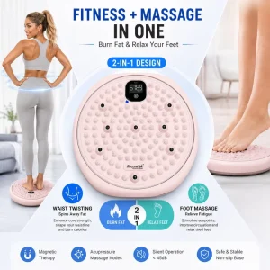 Leg Step Twister Exercise Disc With Acupressure Mat